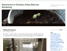 Tablet Screenshot of cluelessurbangardening.wordpress.com