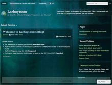 Tablet Screenshot of lazboy1000.wordpress.com
