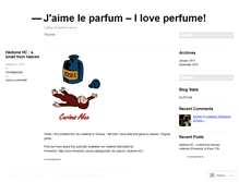 Tablet Screenshot of jaimeleparfum.wordpress.com