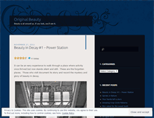 Tablet Screenshot of originalbeauty.wordpress.com