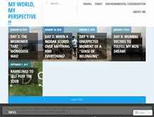 Tablet Screenshot of environmentfootprints.wordpress.com