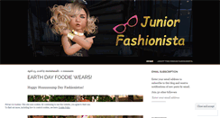 Desktop Screenshot of juniorfashionista.wordpress.com