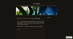 Desktop Screenshot of codewithme.wordpress.com