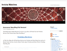Tablet Screenshot of invictawatches.wordpress.com