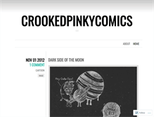 Tablet Screenshot of crookedpinkycomics.wordpress.com