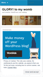 Mobile Screenshot of glorytomywomb.wordpress.com