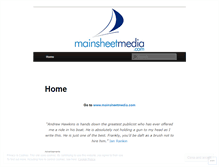 Tablet Screenshot of mainsheetmedia.wordpress.com