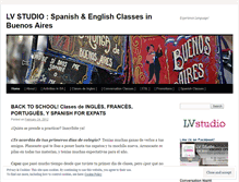 Tablet Screenshot of lvstudioclassesinpalermobuenosaires.wordpress.com