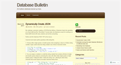 Desktop Screenshot of dbbulletin.wordpress.com