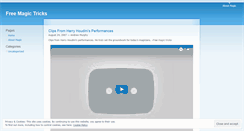 Desktop Screenshot of freemagictricks.wordpress.com