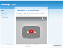 Tablet Screenshot of freemagictricks.wordpress.com