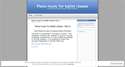 Desktop Screenshot of pianomusic.wordpress.com