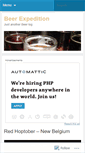 Mobile Screenshot of beerexpedition.wordpress.com