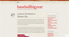 Desktop Screenshot of baseballbigyear.wordpress.com