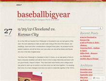 Tablet Screenshot of baseballbigyear.wordpress.com