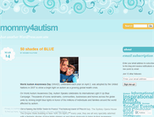 Tablet Screenshot of mommy4autism.wordpress.com