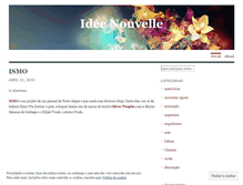 Tablet Screenshot of ideenouvelle.wordpress.com