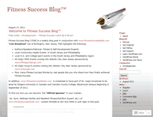 Tablet Screenshot of fitnesssuccessblog.wordpress.com