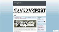 Desktop Screenshot of batangaspost.wordpress.com