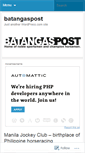 Mobile Screenshot of batangaspost.wordpress.com