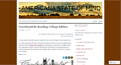 Desktop Screenshot of americanastateofmind.wordpress.com