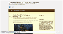 Desktop Screenshot of goldentrails2thelostlegacy.wordpress.com