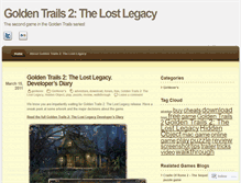 Tablet Screenshot of goldentrails2thelostlegacy.wordpress.com