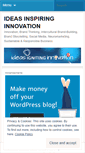 Mobile Screenshot of ideasinspiringinnovation.wordpress.com