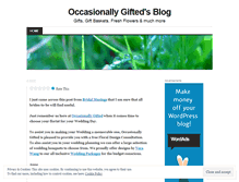 Tablet Screenshot of occasionallygifted.wordpress.com