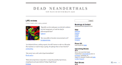 Desktop Screenshot of deadneanderthals.wordpress.com