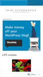 Mobile Screenshot of deadneanderthals.wordpress.com