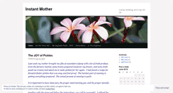 Desktop Screenshot of instantmother.wordpress.com