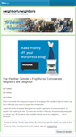 Mobile Screenshot of neighborlyneighbors.wordpress.com