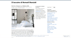 Desktop Screenshot of iltaccuinodinomadistanziali.wordpress.com