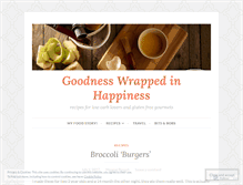 Tablet Screenshot of goodnesswrappedinhappiness.wordpress.com