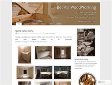 Tablet Screenshot of belairwoodworking.wordpress.com