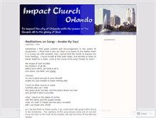 Tablet Screenshot of impactchurchorlando.wordpress.com