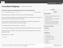 Tablet Screenshot of everydaytechtips4u.wordpress.com