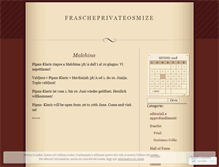 Tablet Screenshot of frascheprivateosmize.wordpress.com