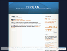 Tablet Screenshot of firefox123.wordpress.com