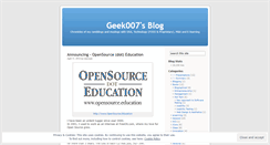 Desktop Screenshot of geek007.wordpress.com
