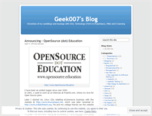 Tablet Screenshot of geek007.wordpress.com