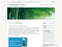 Tablet Screenshot of compartiendosaberes.wordpress.com