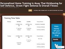 Tablet Screenshot of complete1fitness2muaythai3kickboxing4at5home.wordpress.com