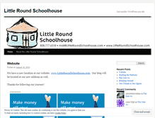 Tablet Screenshot of littleroundschoolhouse.wordpress.com