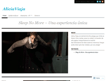 Tablet Screenshot of aliciaviaja.wordpress.com