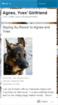 Mobile Screenshot of agnesyvesgirlfriend.wordpress.com