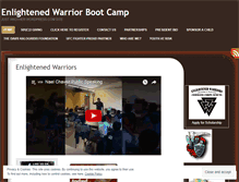 Tablet Screenshot of enlightenedwarriorbootcamp.wordpress.com
