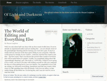 Tablet Screenshot of oflightanddarknessseries.wordpress.com