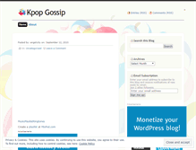 Tablet Screenshot of kpopgossip.wordpress.com
